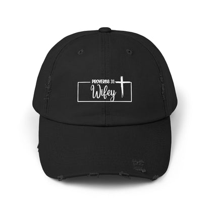 P31 Wifey Distressed Hat Faith,Style, Confidence