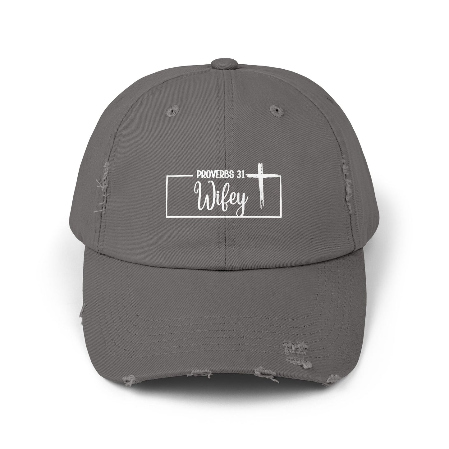 P31 Wifey Distressed Hat Faith,Style, Confidence