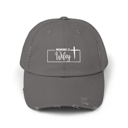 P31 Wifey Distressed Hat Faith,Style, Confidence