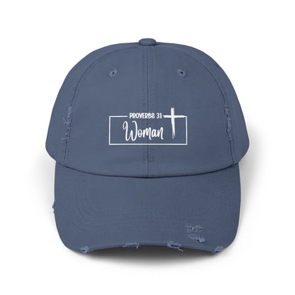 P:31 Woman Distressed Hat Faith. Style. Confidence.