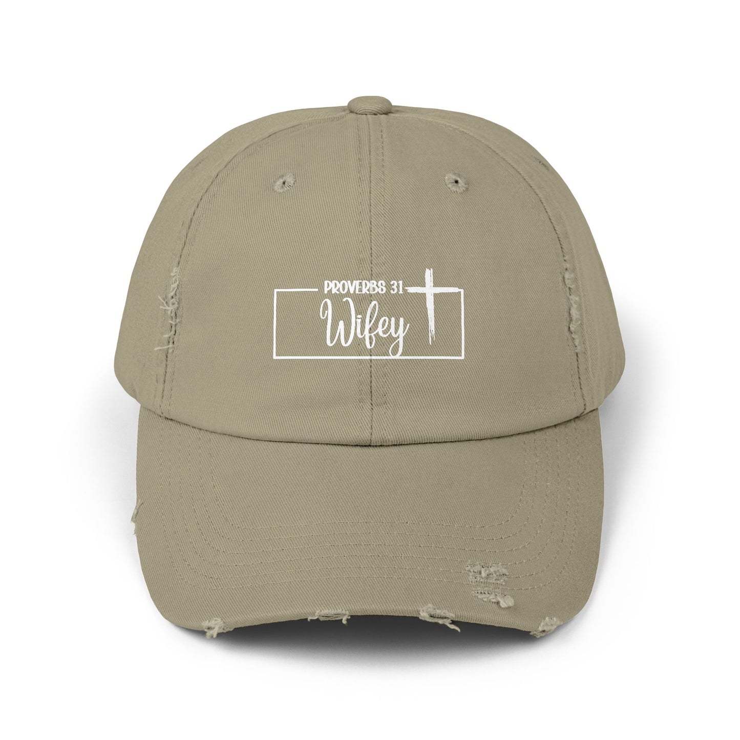 P31 Wifey Distressed Hat Faith,Style, Confidence