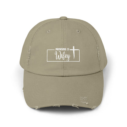 P31 Wifey Distressed Hat Faith,Style, Confidence