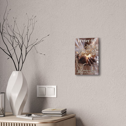 Love Covers a Multitude of Sins | 1 Peter 4:8 Christian Canvas Wall Art