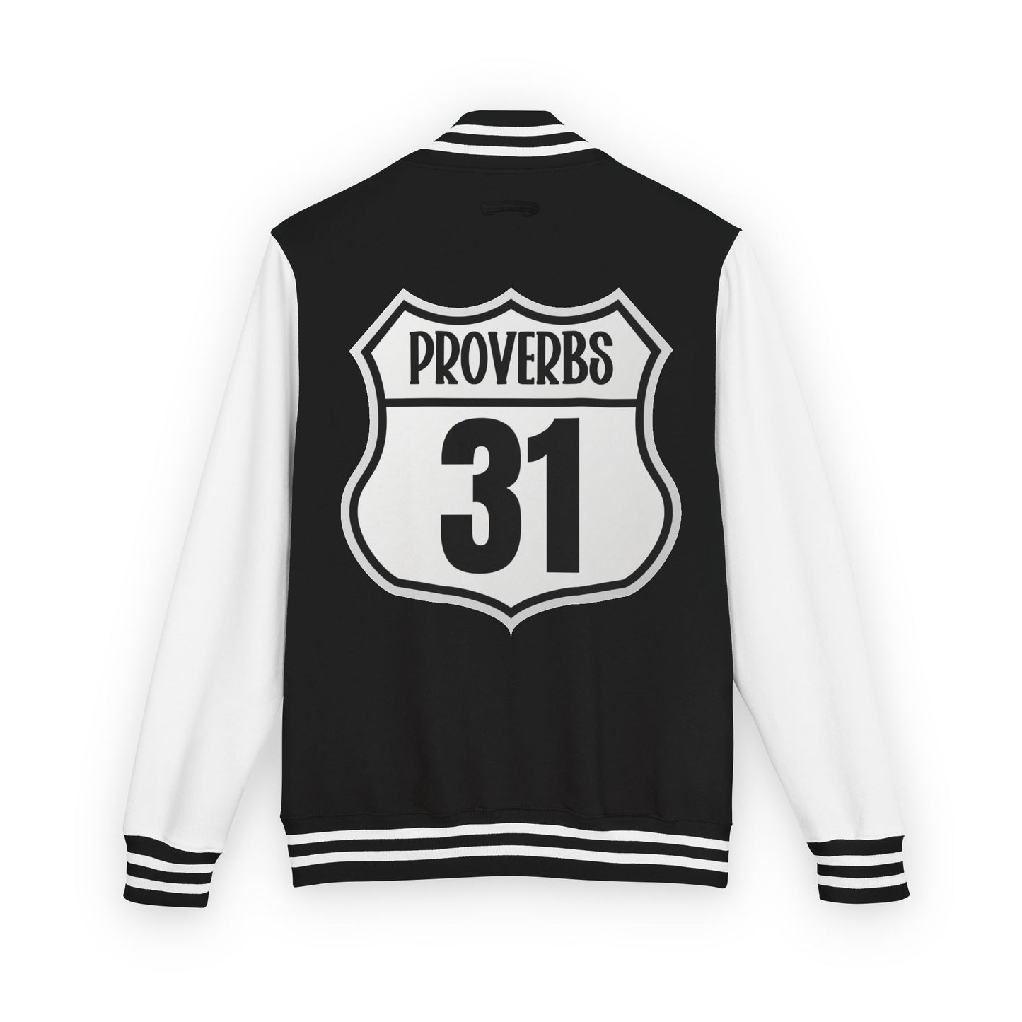 P:31 Letterman Jacket – Proverbs 31 Faith & Fashion Varsity Style for Women of Purpose
