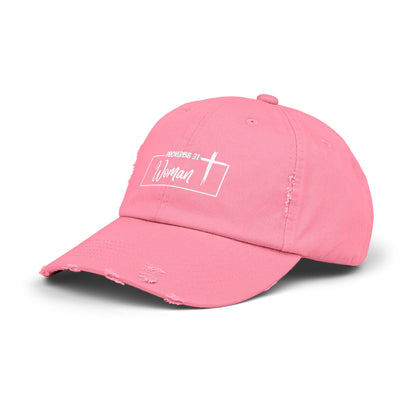 P:31 Woman Distressed Hat Faith. Style. Confidence.