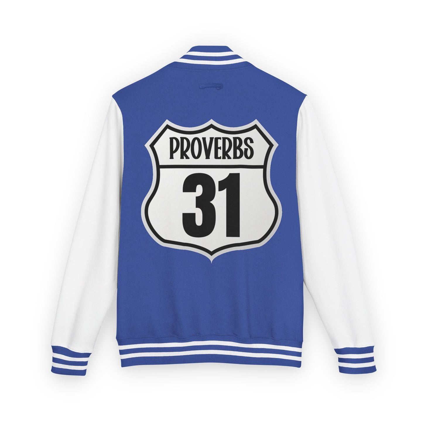P:31 Letterman Jacket – Proverbs 31 Faith & Fashion Varsity Style for Women of Purpose