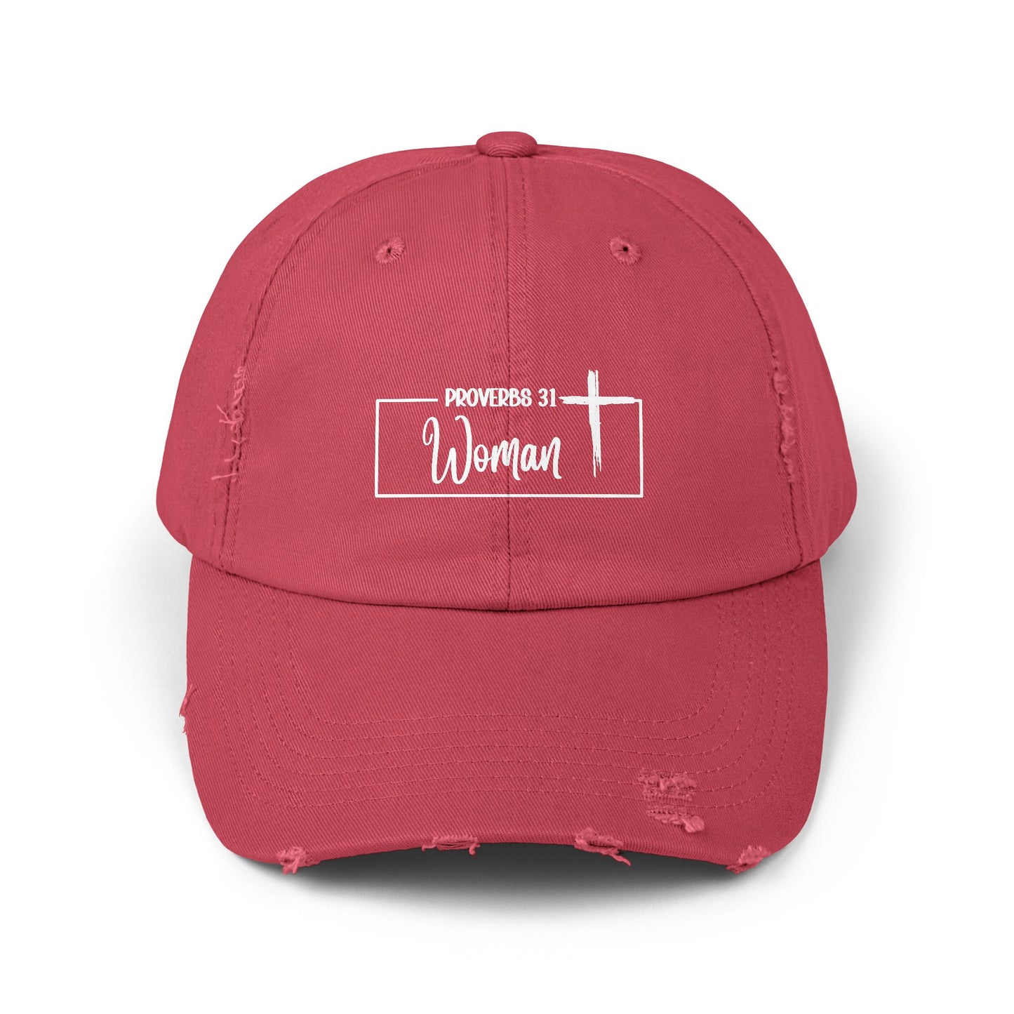 P:31 Woman Distressed Hat Faith. Style. Confidence.