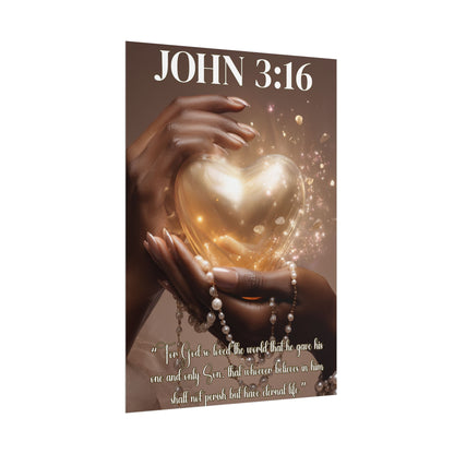 "God's Love" Elegant Inspirational Poster, Faith Art Print, Modern Wall Decor, Scripture Decor, Perfect Gift 2