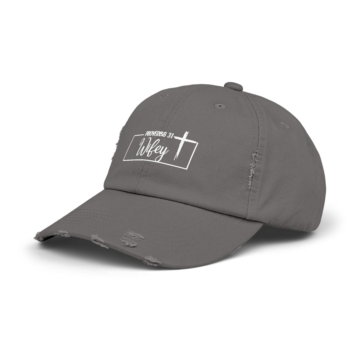 P31 Wifey Distressed Hat Faith,Style, Confidence
