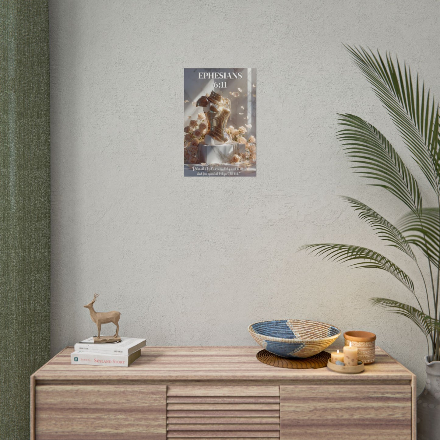 Put On the Whole Armor of God | Ephesians 6:11 Christian Wall Art Poster