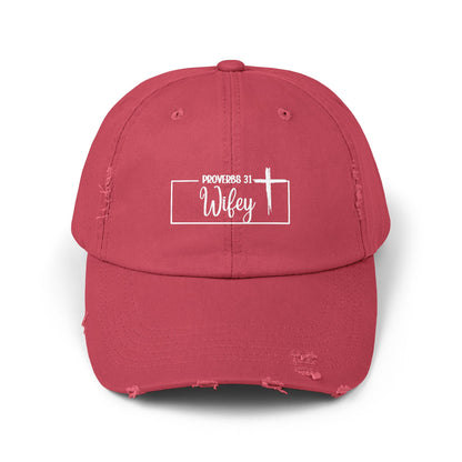 P31 Wifey Distressed Hat Faith,Style, Confidence