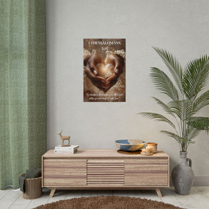 Give Thanks in Everything | 1 Thessalonians 5:18 Christian Wall Art Poster