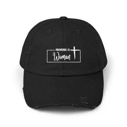 P:31 Woman Distressed Hat Faith. Style. Confidence.
