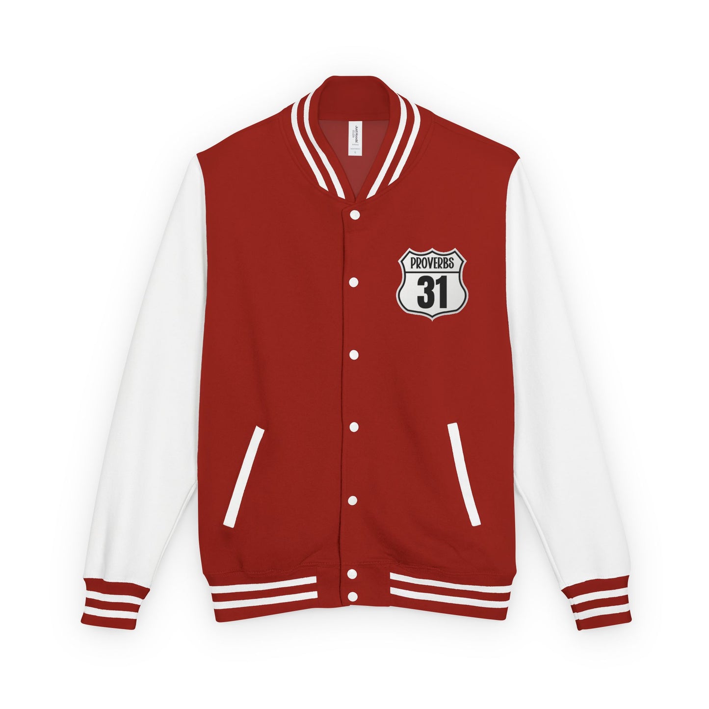 P:31 Letterman Jacket – Proverbs 31 Faith & Fashion Varsity Style for Women of Purpose