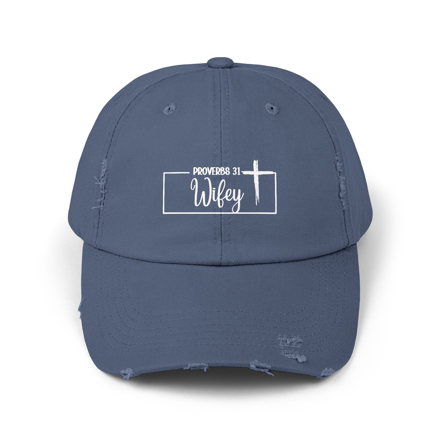 P31 Wifey Distressed Hat Faith,Style, Confidence
