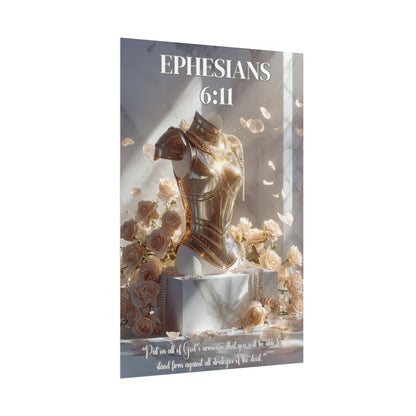 Put On the Whole Armor of God | Ephesians 6:11 Christian Wall Art Poster