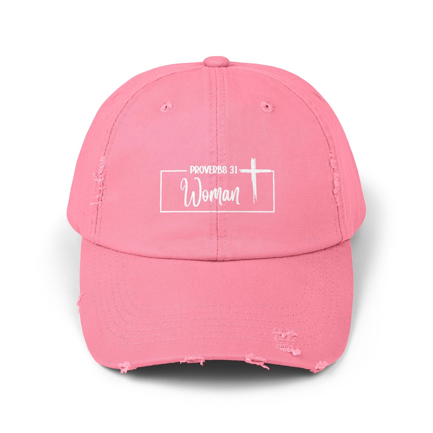 P:31 Woman Distressed Hat Faith. Style. Confidence.