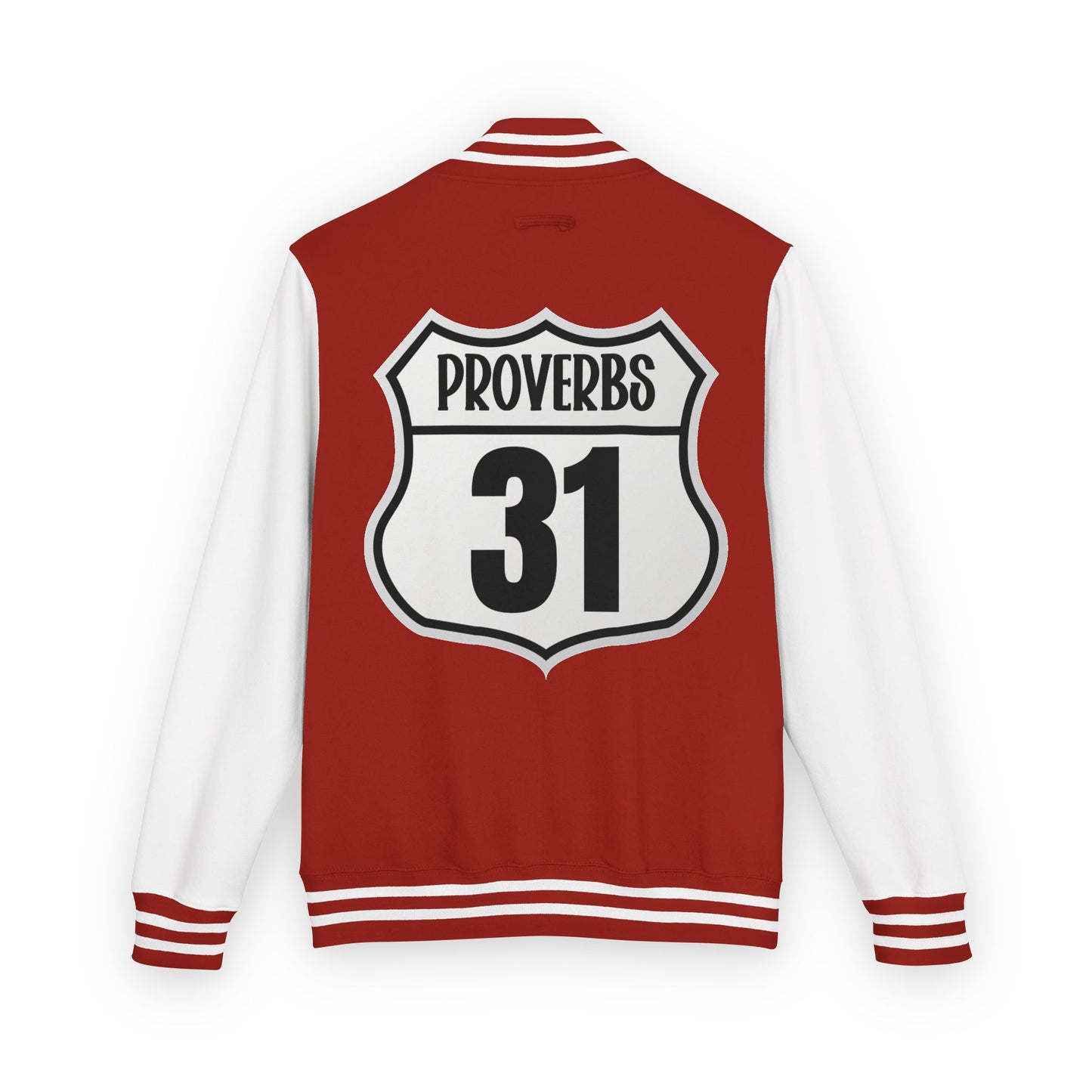 P:31 Letterman Jacket – Proverbs 31 Faith & Fashion Varsity Style for Women of Purpose