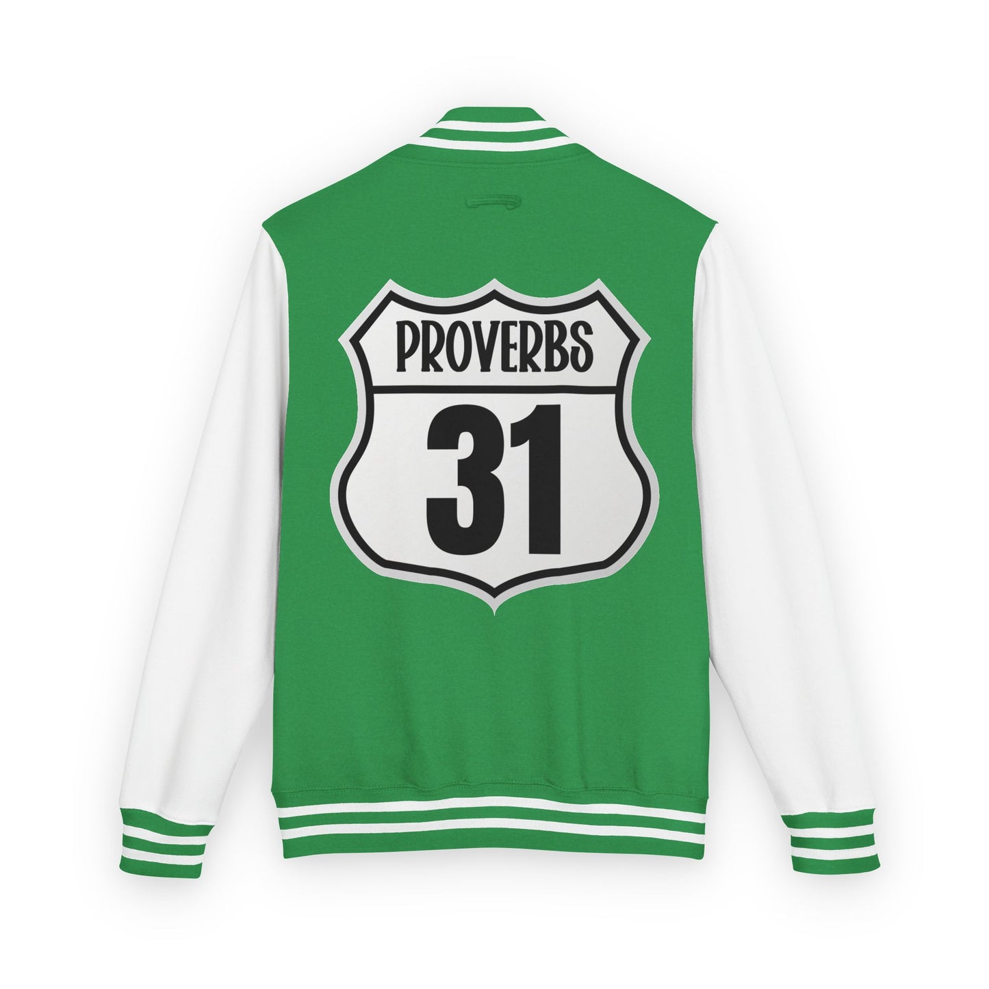 P:31 Letterman Jacket – Proverbs 31 Faith & Fashion Varsity Style for Women of Purpose