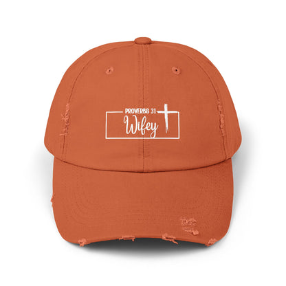 P31 Wifey Distressed Hat Faith,Style, Confidence